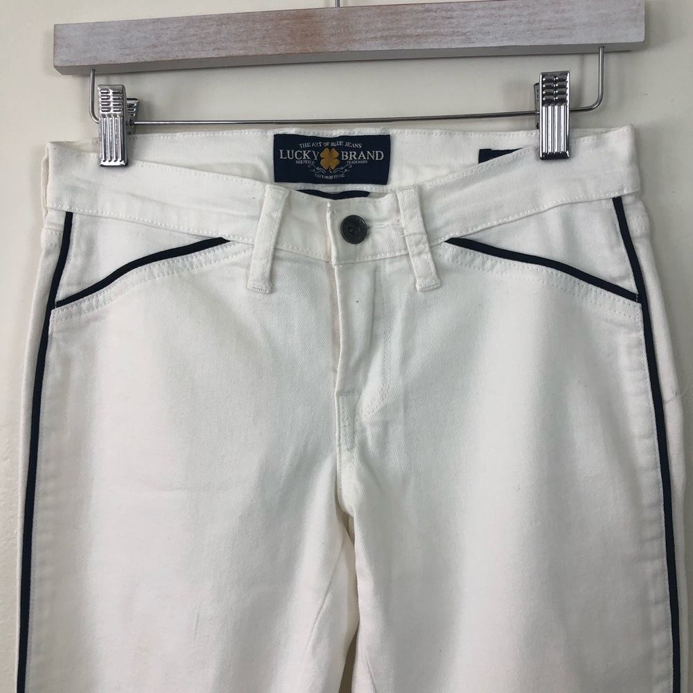 Lucky Brand Charlie Skinny White Jeans - Picture 2 of 8